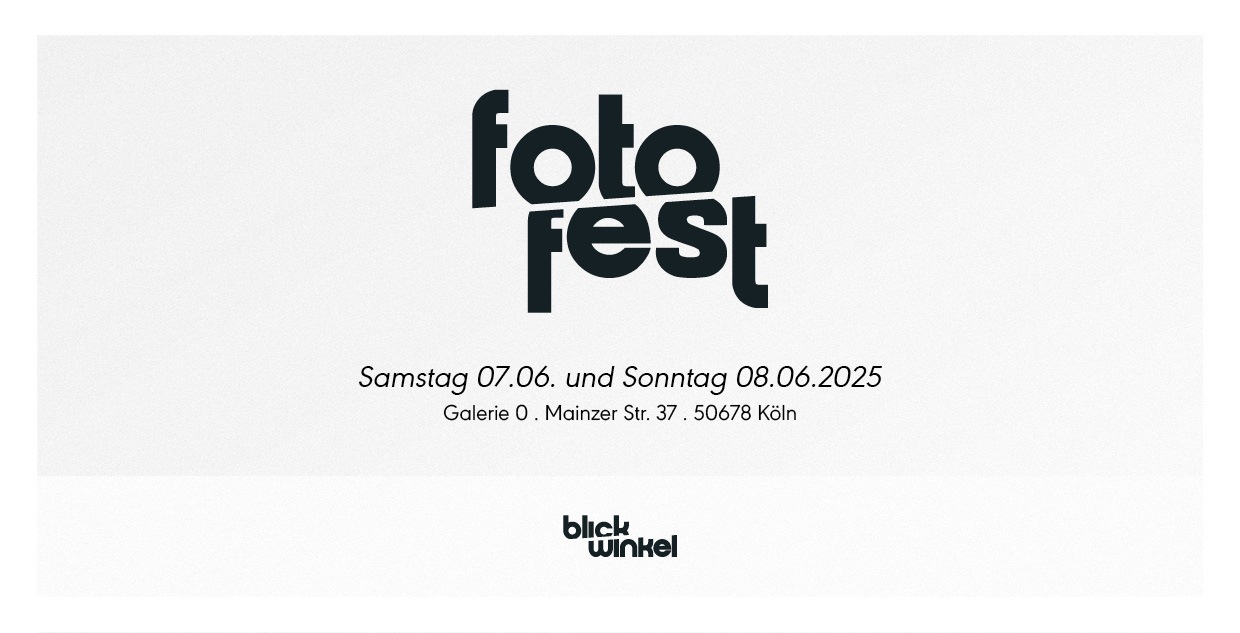blickwinkel fotofest Photoszene Köln, Einladung zur Ausstellung