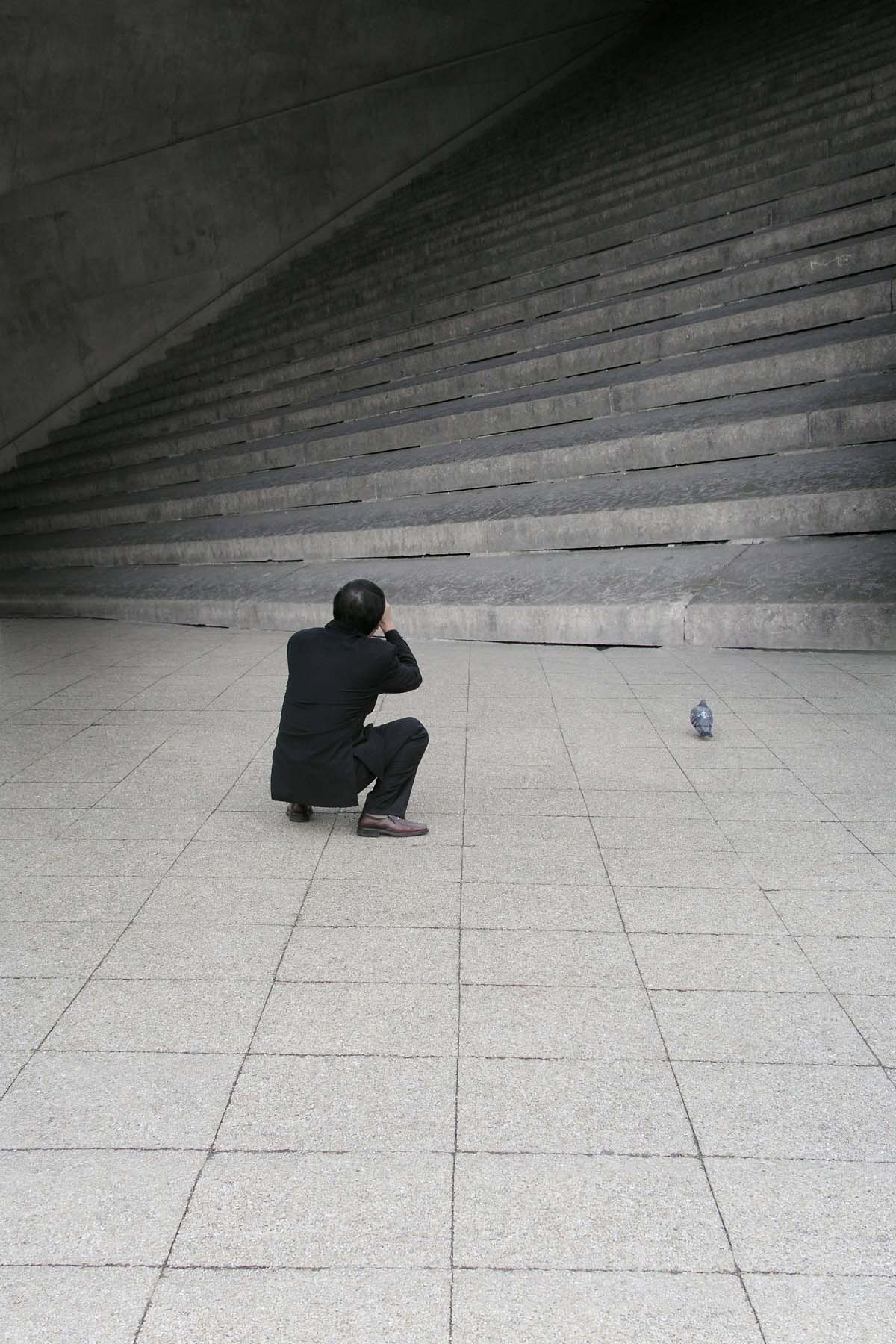 JapanerTreppe, fotomediale Arbeit von Albert Gehret