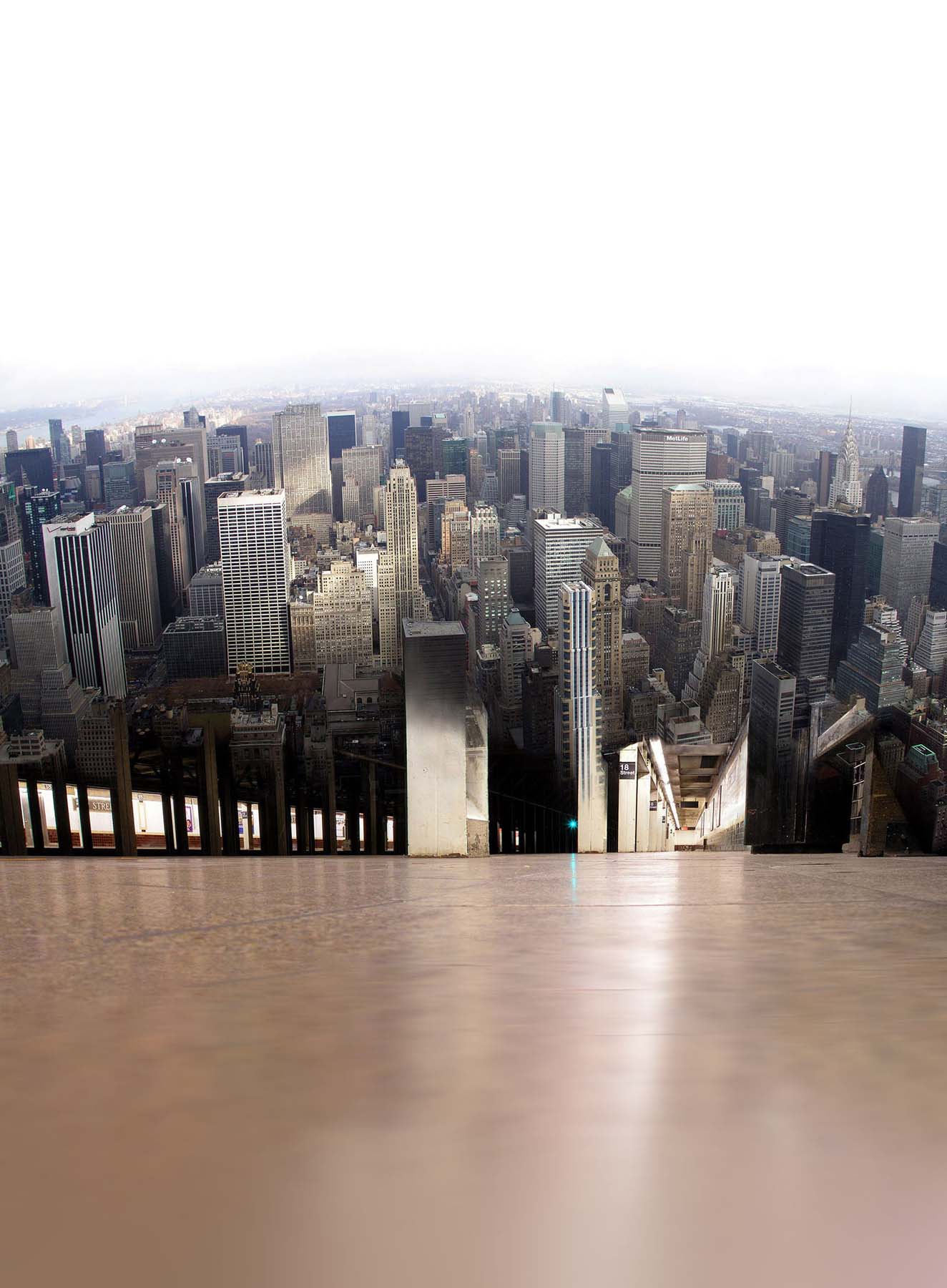 NYC-UpDown (InOut), fotomediale Arbeit von Albert Gehret