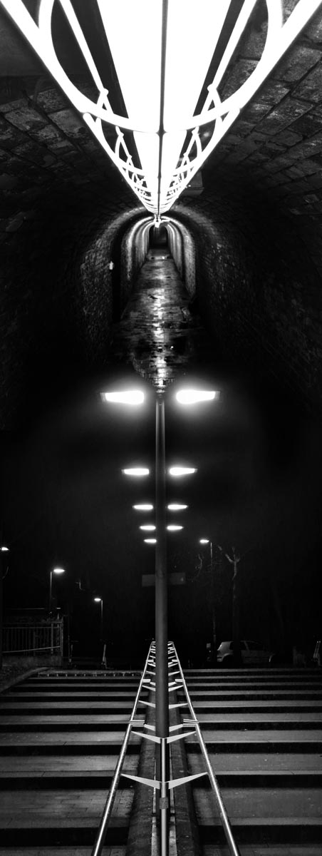 CmineAufgang, fotomediale Arbeit von Albert Gehret