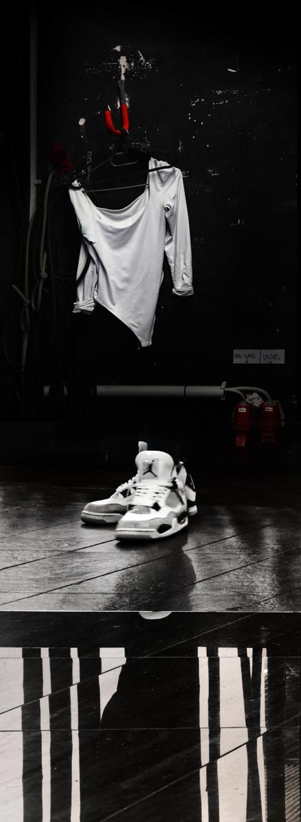 GarderobenSchuhe, fotomediale Arbeit von Albert Gehret